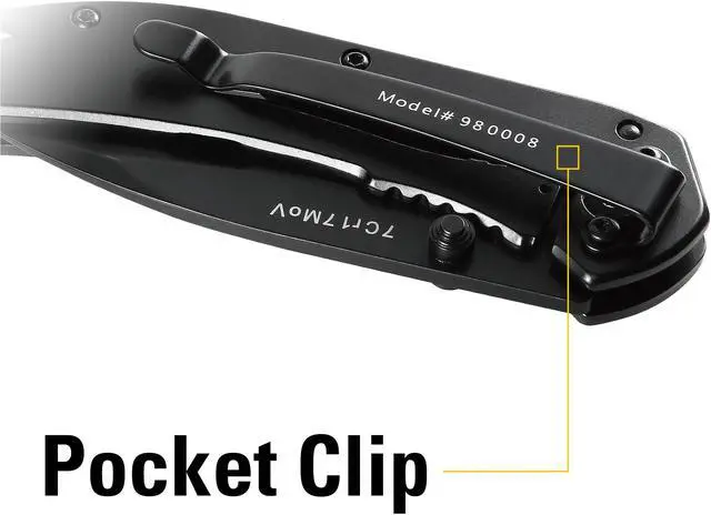 Alt view image 5 of 12 - Cat 6 Inch Drop Point Folding Knife - 980008