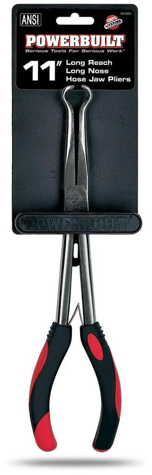 Alt view image 2 of 4 - Powerbuilt 11 Inch Long Reach Hose Clamp Pliers - 640863