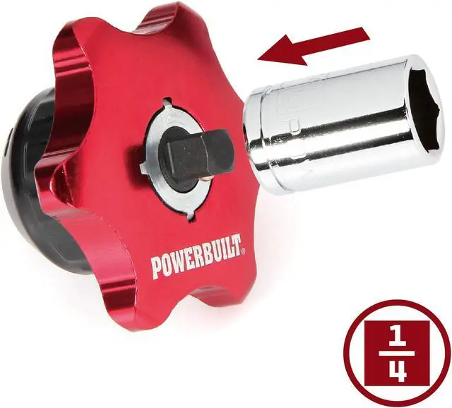 Alt view image 9 of 14 - Powerbuilt 1/4 Inch Drive 36 Tooth 2-in-1 Thumb Ratchet - 941248