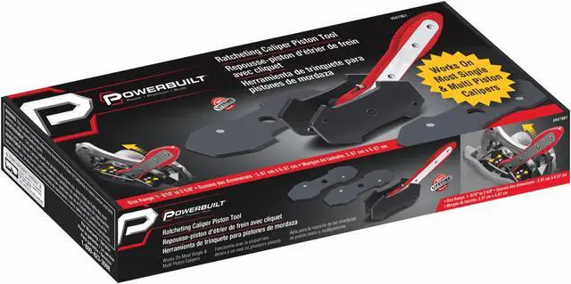 Alt view image 6 of 6 - Powerbuilt Ratcheting Caliper Piston Tool Set - 647861