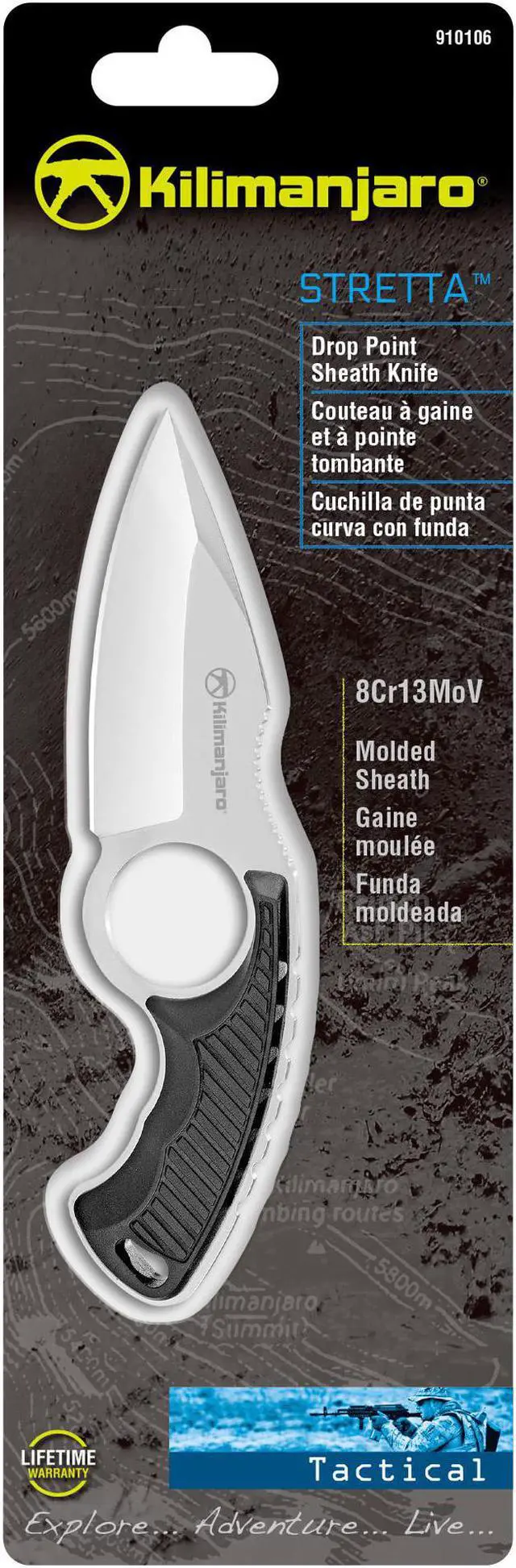 Alt view image 12 of 12 - Kilimanjaro 6-3/4 Inch Neck Knife (Stretta) - 910106