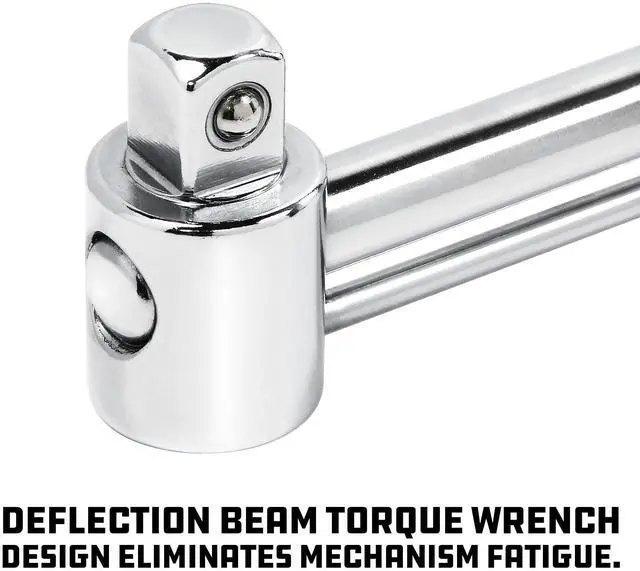 Alt view image 3 of 6 - Powerbuilt® 1/2" Drive Needle Torque Wrench 0 140 Ft. Lbs - 644044