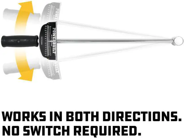 Alt view image 5 of 6 - Powerbuilt® 1/2" Drive Needle Torque Wrench 0 140 Ft. Lbs - 644044