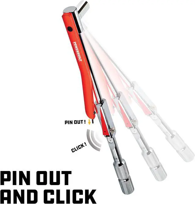 Alt view image 3 of 7 - Powerbuilt 1/2-Inch Drive Deflecting Beam Torque Wrench - 649972