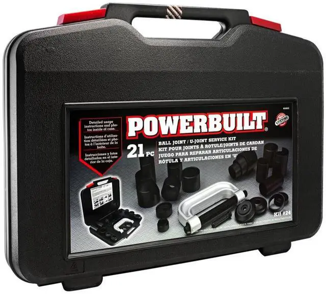 Alt view image 3 of 3 - Powerbuilt 21pc Ball Joint/U Joint Service Kit - 648602