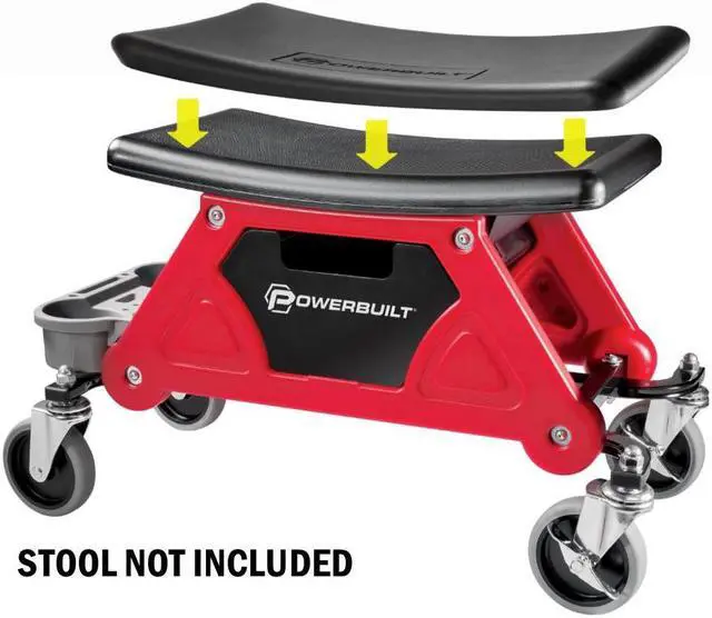 Alt view image 2 of 2 - Powerbuilt Seat Pad for 240036 HD Rolling Mechanics Seat - 240179