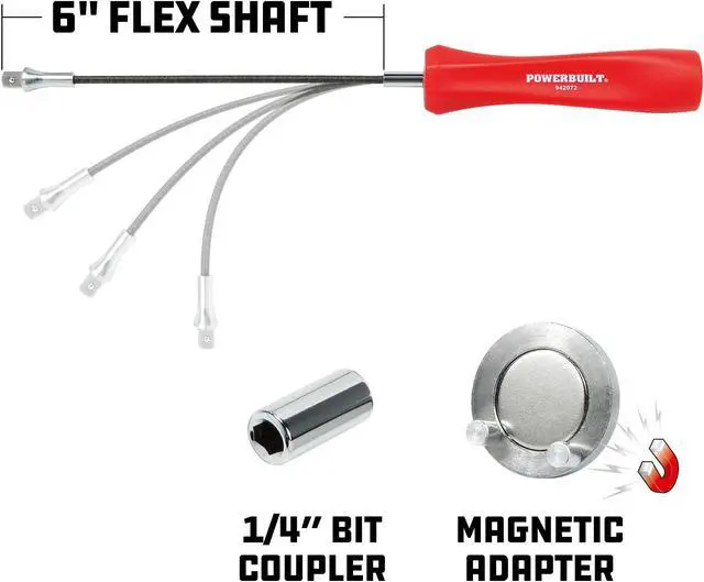 Alt view image 2 of 7 - Powerbuilt Magnetic Oil Drain Plug Remover Tool - 942072