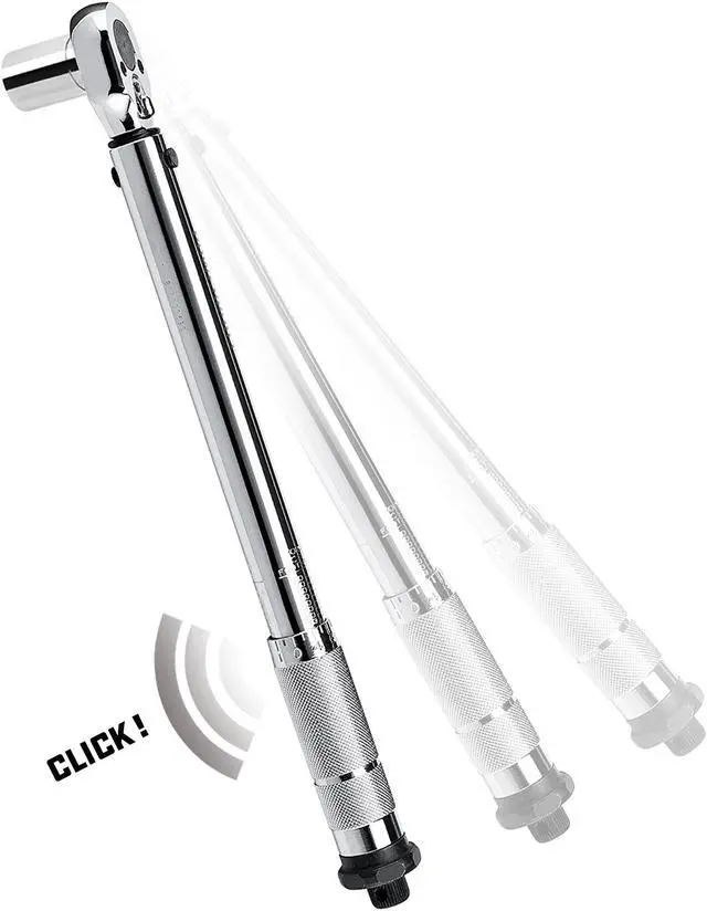 Alt view image 6 of 7 - Powerbuilt 3/8" Drive Micrometer Torque Wrench, 20 to 80 ft-lb Range - 644998