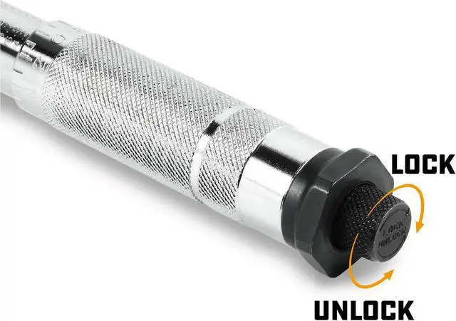 Alt view image 4 of 8 - Powerbuilt 1/2 Inch Drive Micrometer Ratcheting Torque Wrench - 644999