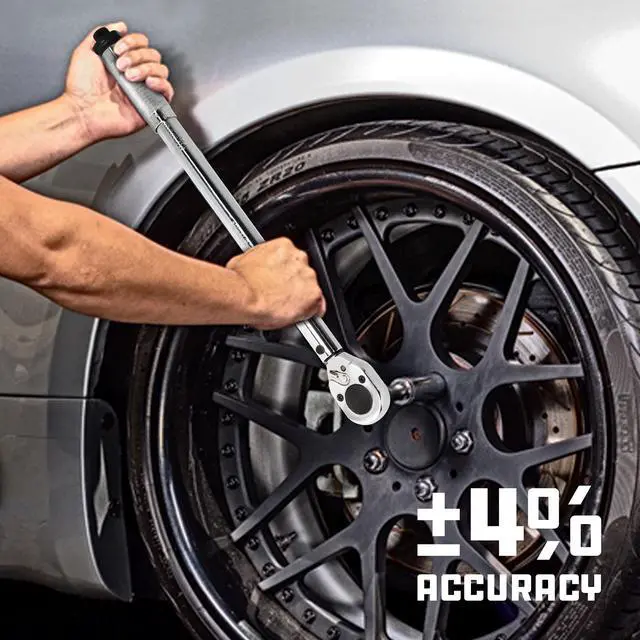 Alt view image 7 of 8 - Powerbuilt 1/2 Inch Drive Micrometer Ratcheting Torque Wrench - 644999