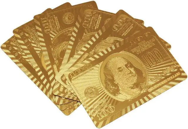 Alt view image 3 of 6 - 24K Karat Gold Golden Foil Plated Poker Playing Card with Certificate US Pattern