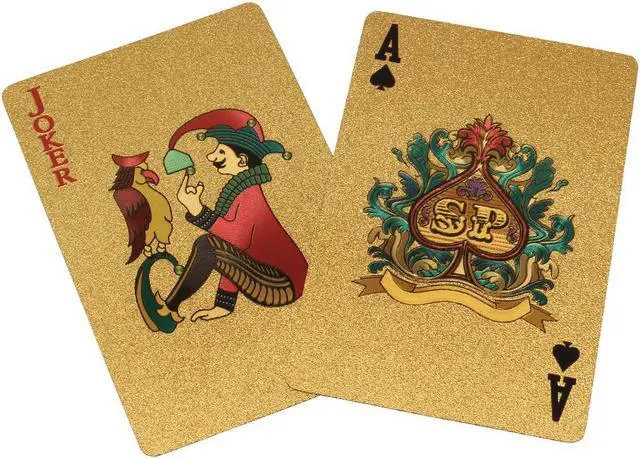 Alt view image 4 of 6 - 24K Karat Gold Golden Foil Plated Poker Playing Card with Certificate US Pattern