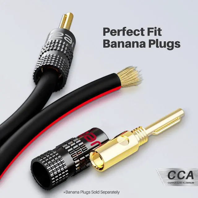 Alt view image 5 of 7 - 18AWG Speaker Wire, GearIT Pro Series 18 Gauge Speaker Wire Cable (200 Feet / 60 Meters) Great Use for Home Theater Speakers and Car Speakers, Black