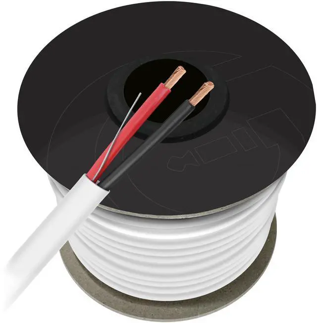 Alt view image 8 of 8 - 12 AWG CL2 OFC In Wall Speaker Wire, GearIT Pro Series 12 AWG Gauge (100 Feet / 30.48 Meters / White) OFC Oxygen Free Copper UL CL2 Rated In-Wall Speaker Wire Cable for Home Theater and Car Audio