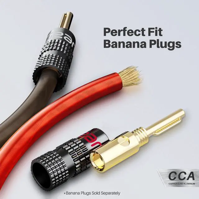 Alt view image 5 of 7 - GearIT Pro Series 12AWG Speaker Wire, 12 Gauge Speaker Wire Cable (100 Feet / 30 Meters) Great Use for Home Theater Speakers and Car Speakers, Transparent Black/Red