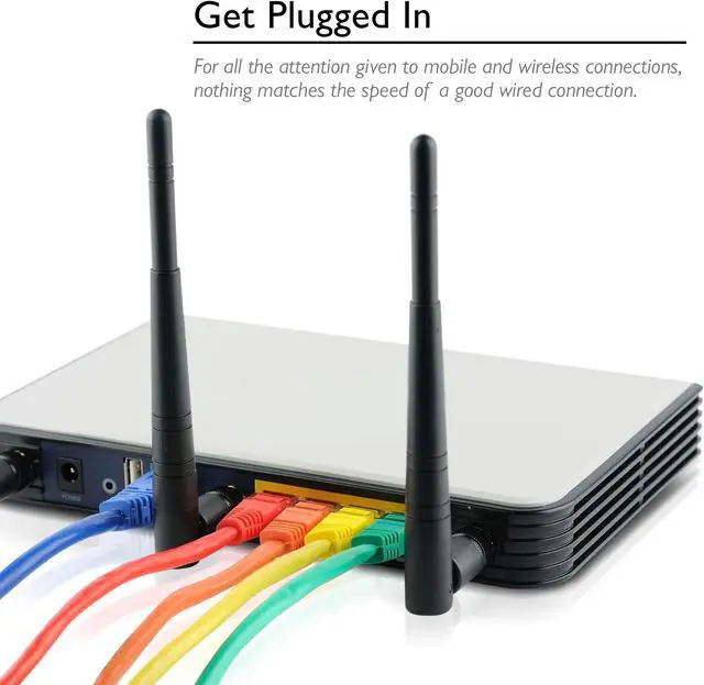 Alt view image 6 of 7 - GearIt 10 Pack, Cat 6 Ethernet Cable Cat6 Snagless Patch 1 Foot - Computer LAN Network Cord, Black - Compatible with 10 Port Switch POE 10port Gigabit