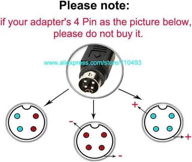 Alt view image 4 of 6 - With IC Chip AC-DC 12V 5A 4 Pin Power Adapter Supply 60W 4-Pin 4Pin For LCD TV Monitor Laptop Battery Charger  shpping
