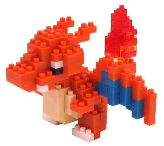 Main image of KAWADA Nanoblock 200 Piece 3D Puzzle Pokemon - CHARIZARD / LIZARDON / NBPM-008