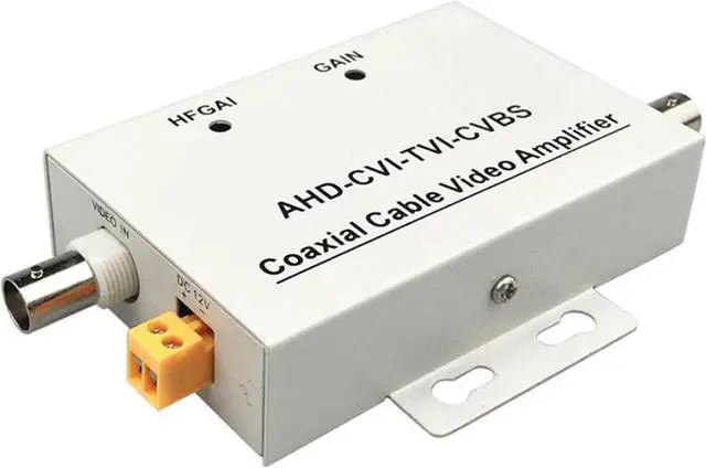 Alt view image 2 of 4 - Coaxial Cable Video Amplifier, Support HD-TVI/CVI/AHD/CVBS 1CH input and 1CH output Video Signal Amplify Extender BNC Connector