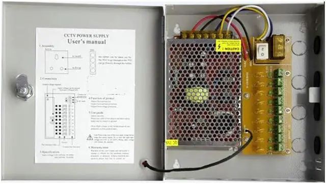 Alt view image 2 of 2 - 9 Port DC12V 15 Amp CCTV Power Supply Box