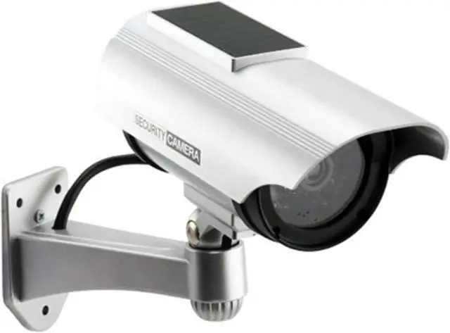 Alt view image 2 of 2 - Solar Indoor/Outdoor Dummy Security Camera with LED (2-Pack)