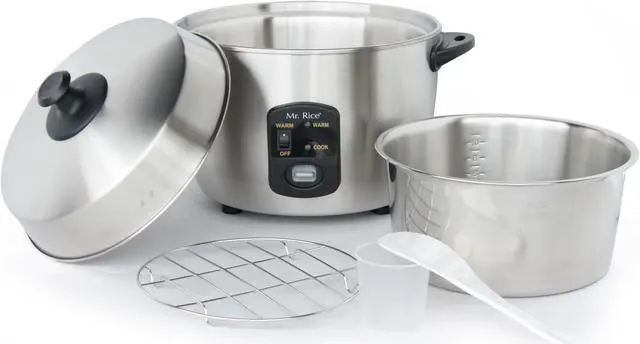 Alt view image 13 of 14 - 10 Cups Stainless Steed Rice Cooker Steamer By Sunpentown