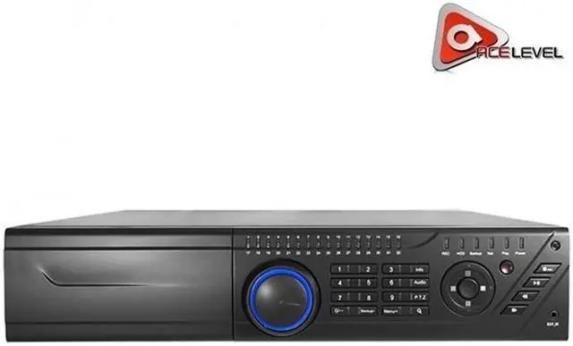 Main image of AceLevel 32 Channel NVR: 16xPoE, 8xSATA up to 6TB Each, 4 Channel Playback, 3MP@30fps, 2U Case, ONVIF, 18 Users Online