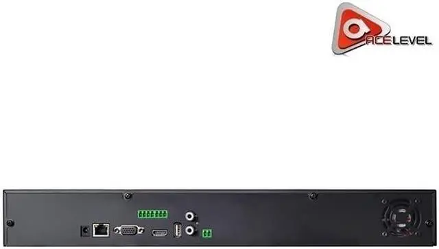 Alt view image 2 of 2 - AceLevel 32 Channel NVR: Dual Stream, 18 Users Online, SATAx2, 1U Case, Mobile Surveillance