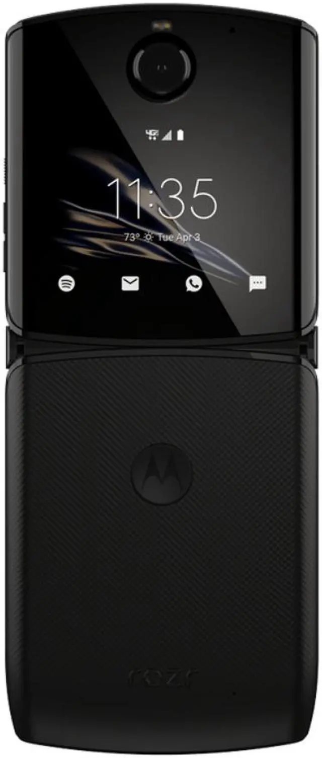 Alt view image 4 of 4 - Motorola Razr (2019) Noir Black 128GB T-Mobile / AT&T GSM Unlocked Foldable Smartphone