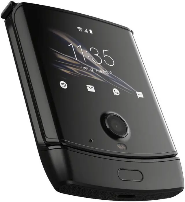 Alt view image 2 of 4 - Motorola Razr (2019) Noir Black 128GB T-Mobile / AT&T GSM Unlocked Foldable Smartphone
