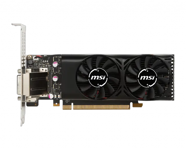 Alt view image 2 of 4 - MSI NVIDIA GeForce GTX 1050 2GT LP - 2GB Dual Fan Low Profile Graphics Card