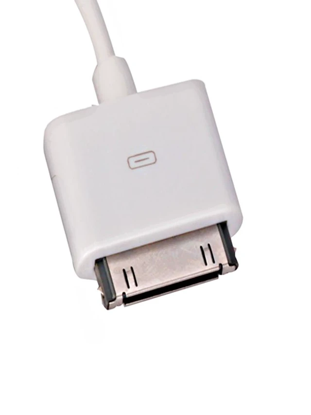 Alt view image 2 of 3 - New USB Cable Composite AV Video to TV RCA Charger for Apple iPhone /iPod White