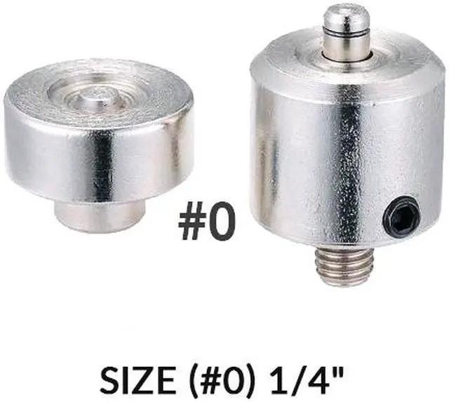Main image of Clevr Hand Press Grommet Machine Threaded Die Replacement (Size #0) 1/4"