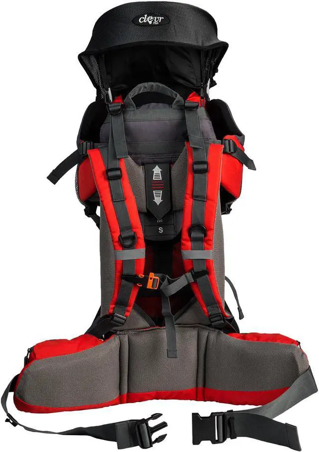 Alt view image 4 of 7 - ClevrPlus Canyonero Baby Backpack Kid Toddler Camping Hiking Child Carrier Red