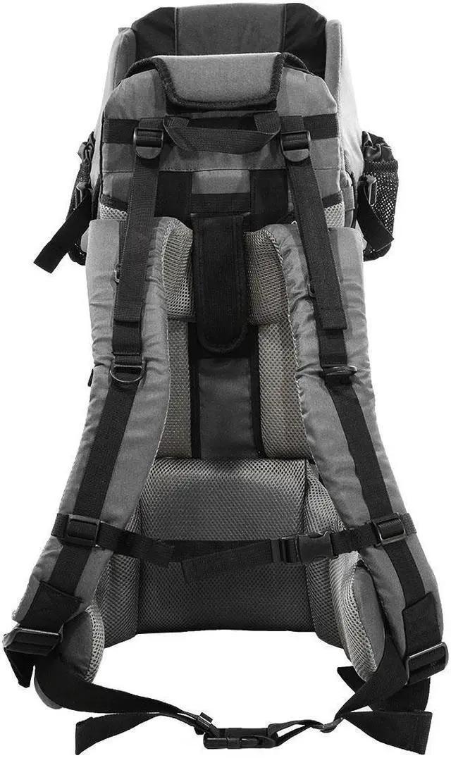 Alt view image 5 of 7 - ClevrPlus CC Hiking Child Carrier Baby Backpack Camping for Toddler Kid, Grey