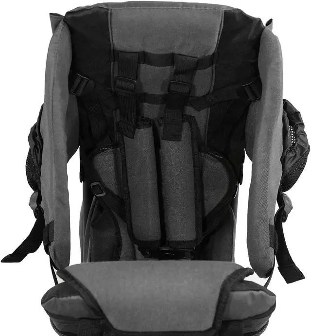 Alt view image 7 of 7 - ClevrPlus CC Hiking Child Carrier Baby Backpack Camping for Toddler Kid, Grey