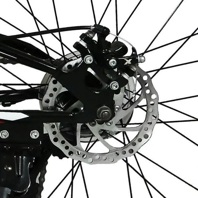 Alt view image 7 of 7 - Xspec 26" 21 Speed Folding Mountain Bike Bicycle Trail Commuter, Black