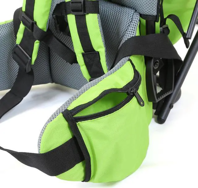 Alt view image 7 of 7 - ClevrPlus CC Hiking Child Carrier Baby Backpack Camping for Toddler Kid, Green