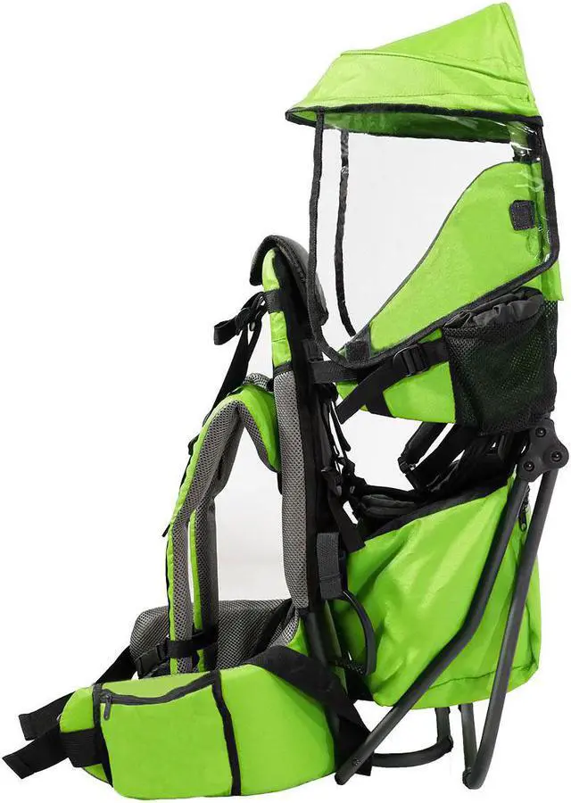 Alt view image 4 of 7 - ClevrPlus CC Hiking Child Carrier Baby Backpack Camping for Toddler Kid, Green