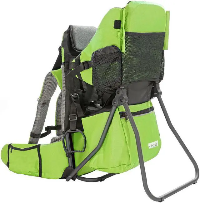 Main image of ClevrPlus CC Hiking Child Carrier Baby Backpack Camping for Toddler Kid, Green