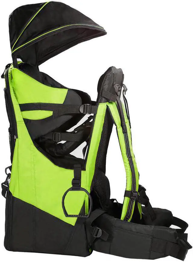 Alt view image 2 of 7 - ClevrPlus Deluxe Outdoor Child Backpack Baby Carrier Light Outdoor Hiking, Green