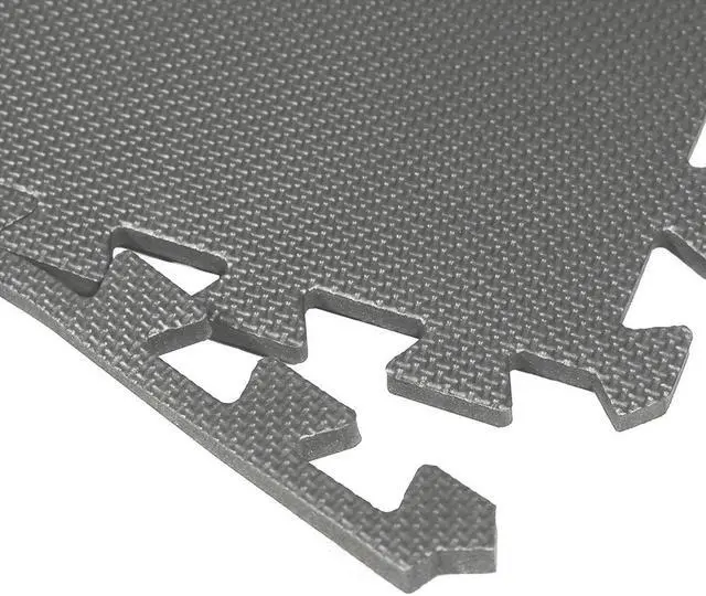 Alt view image 6 of 7 - Xspec 3/8" Thick 100 Sq Ft EVA Foam Floor Exercise Gym Mats, Charcoal Grey