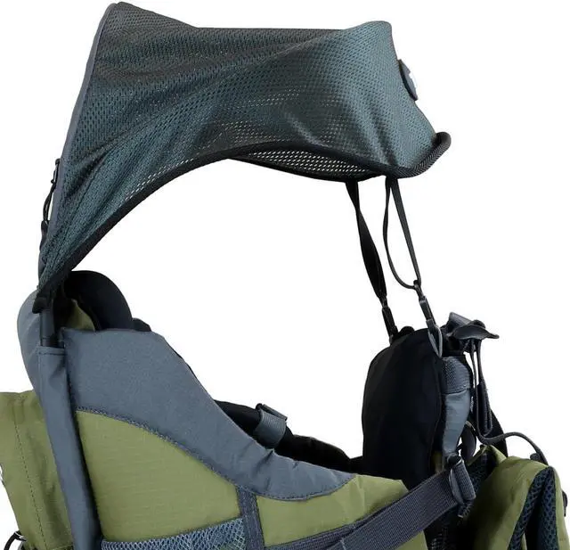 Alt view image 5 of 7 - ClevrPlus Canyonero Baby Backpack Kid Toddler Camping Hiking Child Carrier Green