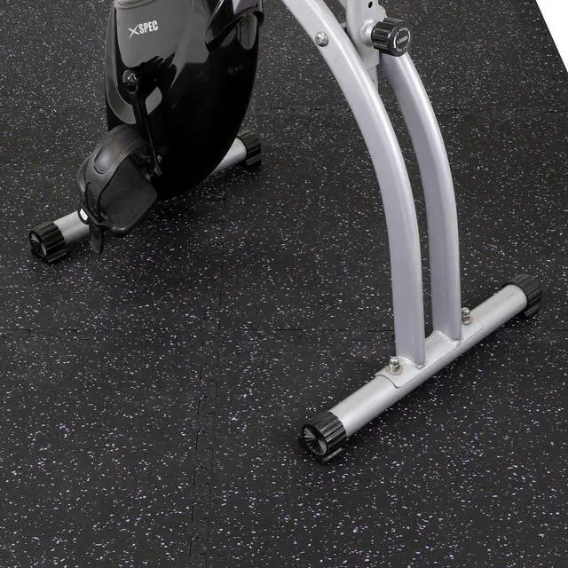 Alt view image 7 of 7 - Xspec 1/2" Thick 48 Sq Ft Rubber Top EVA Foam Home Gym Mats 12 pcs, Purple Black