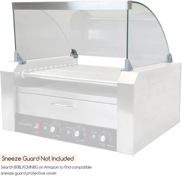 Alt view image 6 of 6 - PartyHut Commercial Hotdog Machine 11 Roller and 30 Hot Dog Grill Cooker Warmer