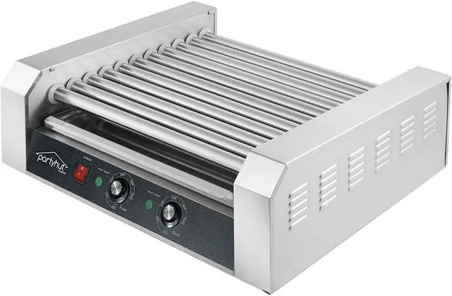 Alt view image 2 of 6 - PartyHut Commercial Hotdog Machine 11 Roller and 30 Hot Dog Grill Cooker Warmer