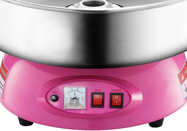 Alt view image 3 of 7 - PartyHut Compact Commercial Cotton Candy Machine Party Candy Floss Maker Pink