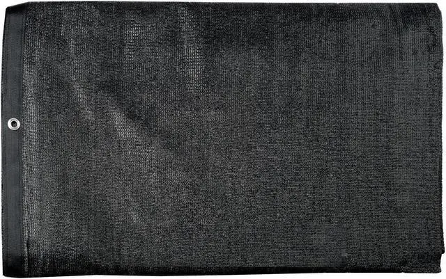 Alt view image 7 of 7 - 6' x 50' Black Fence Privacy Screen, Backyard Fabric Mesh Tarp Garden Windscreen
