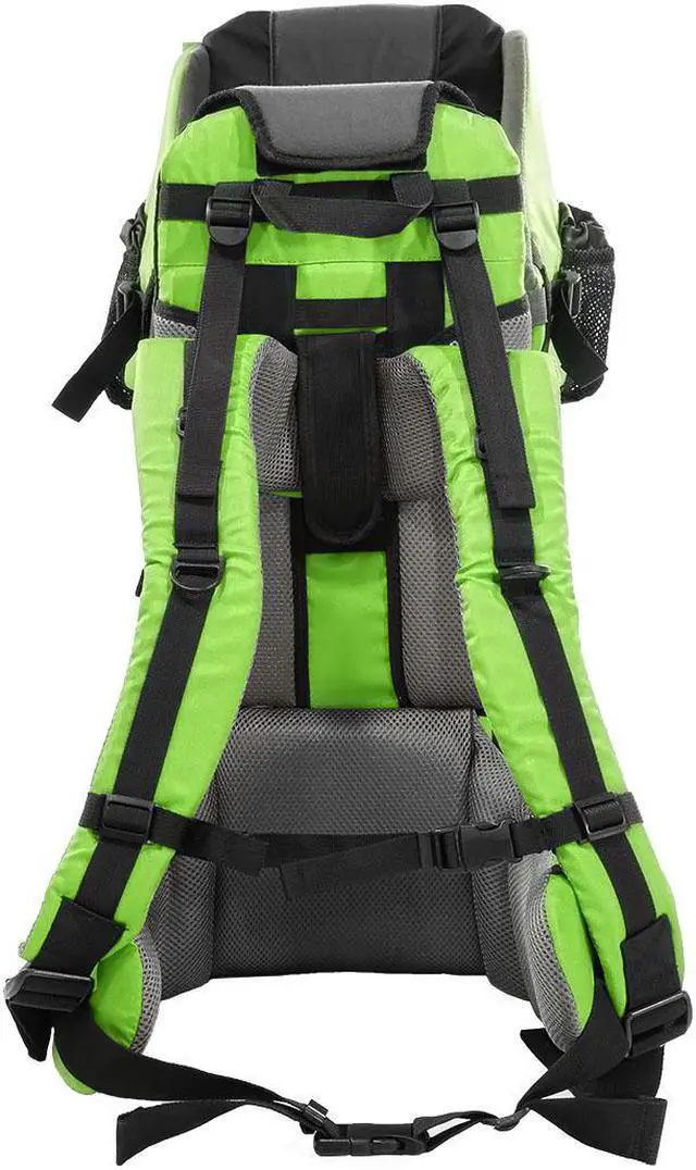 Alt view image 5 of 7 - ClevrPlus CC Hiking Child Carrier Baby Backpack Camping for Toddler Kid, Green