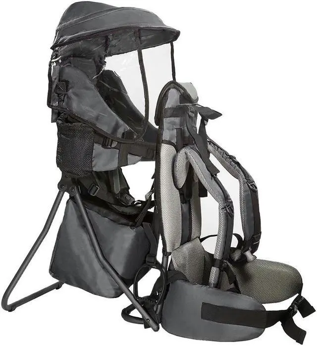 Main image of ClevrPlus CC Hiking Child Carrier Baby Backpack Camping for Toddler Kid, Grey